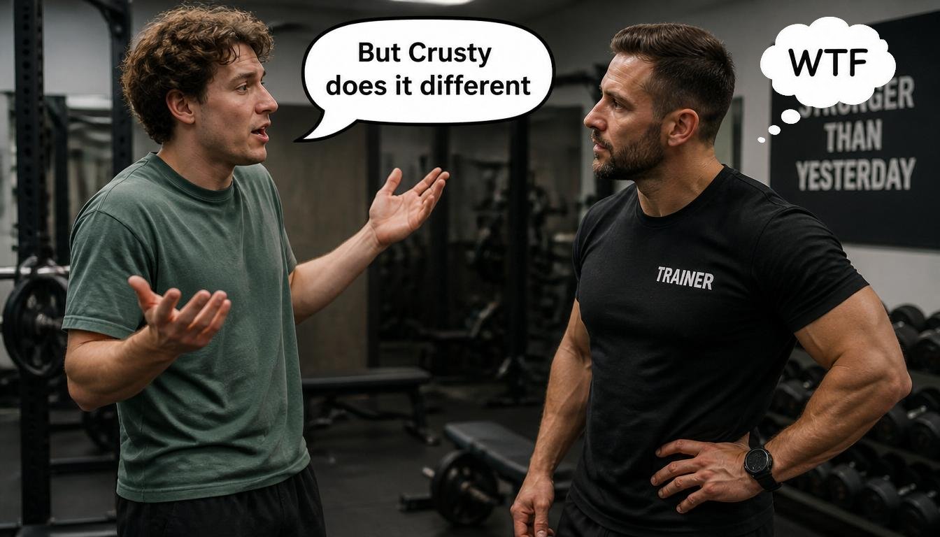 My trainer does it different